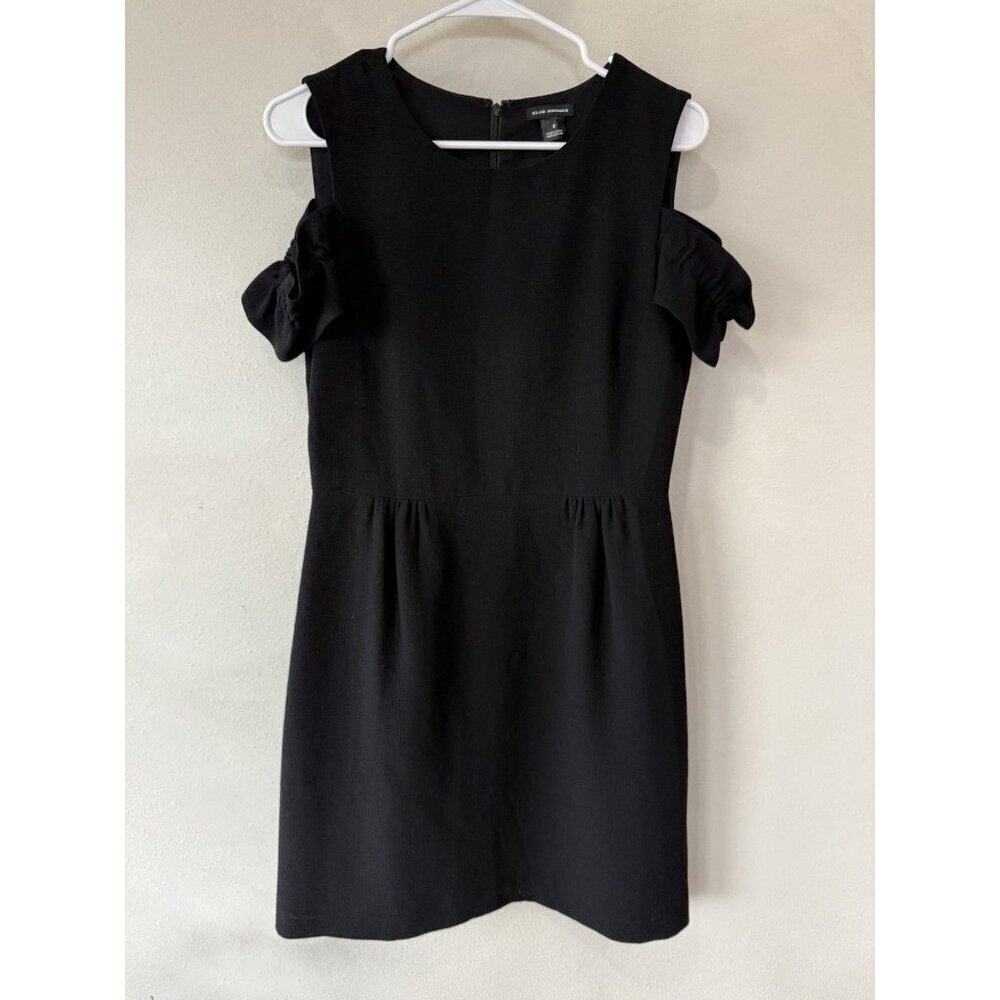 Club Monaco Black Dress Women’s Size 8 Sleeveless Cutout Knee Length